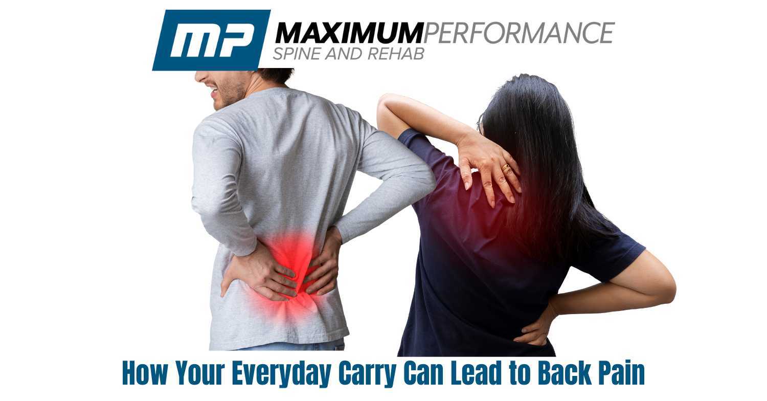 back pain from a purse or wallet